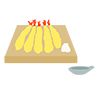 Tempura ｜ Shrimp --Clip Art ｜ Illustration ｜ Free Material
