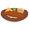Steak ｜ Meat-Clip Art ｜ Illustration ｜ Free Material