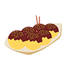 Takoyaki --Clip Art ｜ Illustration ｜ Free Material