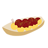 Takoyaki --Clip Art ｜ Illustration ｜ Free Material