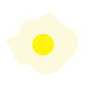 Fried egg --Clip art ｜ Illustration ｜ Free material