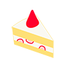 Shortcake ｜ Strawberry --Clip Art ｜ Illustration ｜ Free Material