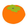 Persimmon --Clip Art ｜ Illustration ｜ Free Material
