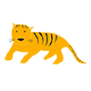 Tiger ｜ Tiger-Clip Art ｜ Illustration ｜ Free Material