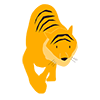 Tiger ｜ Tiger-Clip Art ｜ Illustration ｜ Free Material