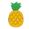 パイナップル｜Pineapple - クリップアート｜イラスト｜フリー素材