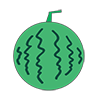 すいか｜Watermelon - クリップアート｜イラスト｜フリー素材