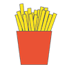 ポテト｜French fried potatoes - クリップアート｜イラスト｜フリー素材
