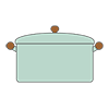 Pot ｜ Pan-Clip art ｜ Illustration ｜ Free material