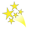 Glitter ｜ Stars-Clip Art ｜ Illustrations ｜ Free Material