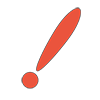 Exclamation mark ｜ Attention --Clip art ｜ Illustration ｜ Free material