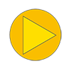 Button ｜ Triangle --Clip Art ｜ Illustration ｜ Free Material