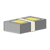 Wad of bills ｜ Big money ――Clip art ｜ Illustration ｜ Free material