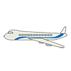 Airplane ｜ Hikouki --Clip Art ｜ Illustration ｜ Free Material