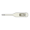 Thermometer ｜ Taionkei --Clip Art ｜ Illustration ｜ Free Material