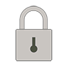 Security ｜ Key-Clip Art ｜ Illustration ｜ Free Material