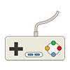 Game ｜ Controller --Clip Art ｜ Illustration ｜ Free Material
