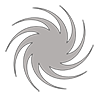 Typhoon ｜ Tornado ――Clip art ｜ Illustration ｜ Free material