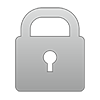 Padlock ｜ Lock ｜ Lock ｜ Silver ｜ Gradient ｜ Icon ｜ Security-Clip Art ｜ Illustration ｜ Free Material