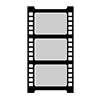 フィルム｜映画｜動画｜写真｜活動写真｜ポジ｜ネガ - クリップアート｜イラスト｜フリー素材