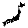 日本地図｜本州｜四国｜九州｜北海道｜近畿｜東北 - クリップアート｜イラスト｜フリー素材