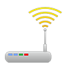 無線ルーター｜無線LAN｜Wi-Fi｜モバイル｜ワイファイ｜IT機器｜ワイヤレス - クリップアート｜イラスト｜フリー素材