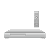 HDレコーダー｜ビデオデッキ｜リモコン｜録画｜家電製品｜電気製品｜DVDプレーヤー - クリップアート｜イラスト｜フリー素材