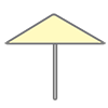 Umbrella ｜ Sea ｜ Sandy beach --Clip art ｜ Illustration ｜ Free material