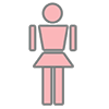 Toilet ｜ Women ｜ Mark-Clip Art ｜ Illustration ｜ Free Material