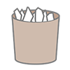 Wastebasket-Clip Art ｜ Illustration ｜ Free Material