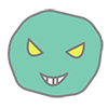 Bad Face ｜ Nasty --Clip Art ｜ Illustration ｜ Free Material