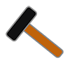 Hammer ｜ Carpenter --Clip Art ｜ Illustration ｜ Free Material