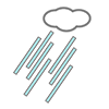 Heavy rain ｜ Do sucking --Clip art ｜ Illustration ｜ Free material