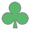 Clover ｜ Trump --Clip Art ｜ Illustration ｜ Free Material
