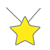 ペンダント｜星 - クリップアート｜イラスト｜フリー素材