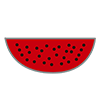 Watermelon-Clip Art ｜ Illustration ｜ Free Material