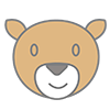 Bear ｜ Animal-Clip Art ｜ Illustration ｜ Free Material