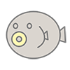 Fugu ｜ Kawabuta-Clip art ｜ Illustration ｜ Free material