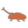 Beetle ｜ Insects-Clip Art ｜ Illustration ｜ Free Material