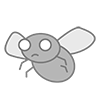 蠅 ｜ Flies ――Clip art ｜ Illustrations ｜ Free material