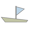 Yacht --Clip Art ｜ Illustration ｜ Free Material