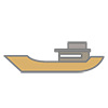 Ship ｜ Fishing boat --Clip art ｜ Illustration ｜ Free material