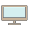 TV ｜ Monitor-Clip Art ｜ Illustration ｜ Free Material