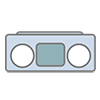 Cassette player --Clip art ｜ Illustration ｜ Free material
