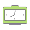 Table clock --Clip art ｜ Illustration ｜ Free material