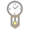 Wall clock --Clip art ｜ Illustration ｜ Free material