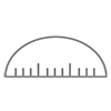 Protractor --Clip Art ｜ Illustration ｜ Free Material