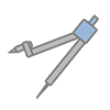 Compass-Clip Art ｜ Illustration ｜ Free Material