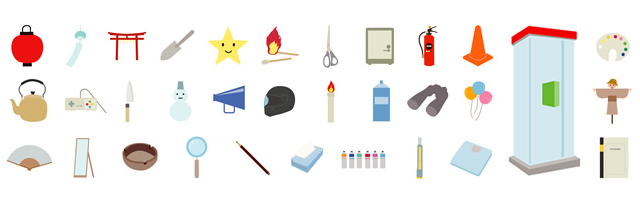 Tea / Cup / Water bottle / Tableware / Fork / Spoon / Knife / Knife / Weighing scale / Diet / Fat / Mirror / Self / Notebook / Stationery / Paint / Palette / Weather / Sun / Star / Cloud / Thunder